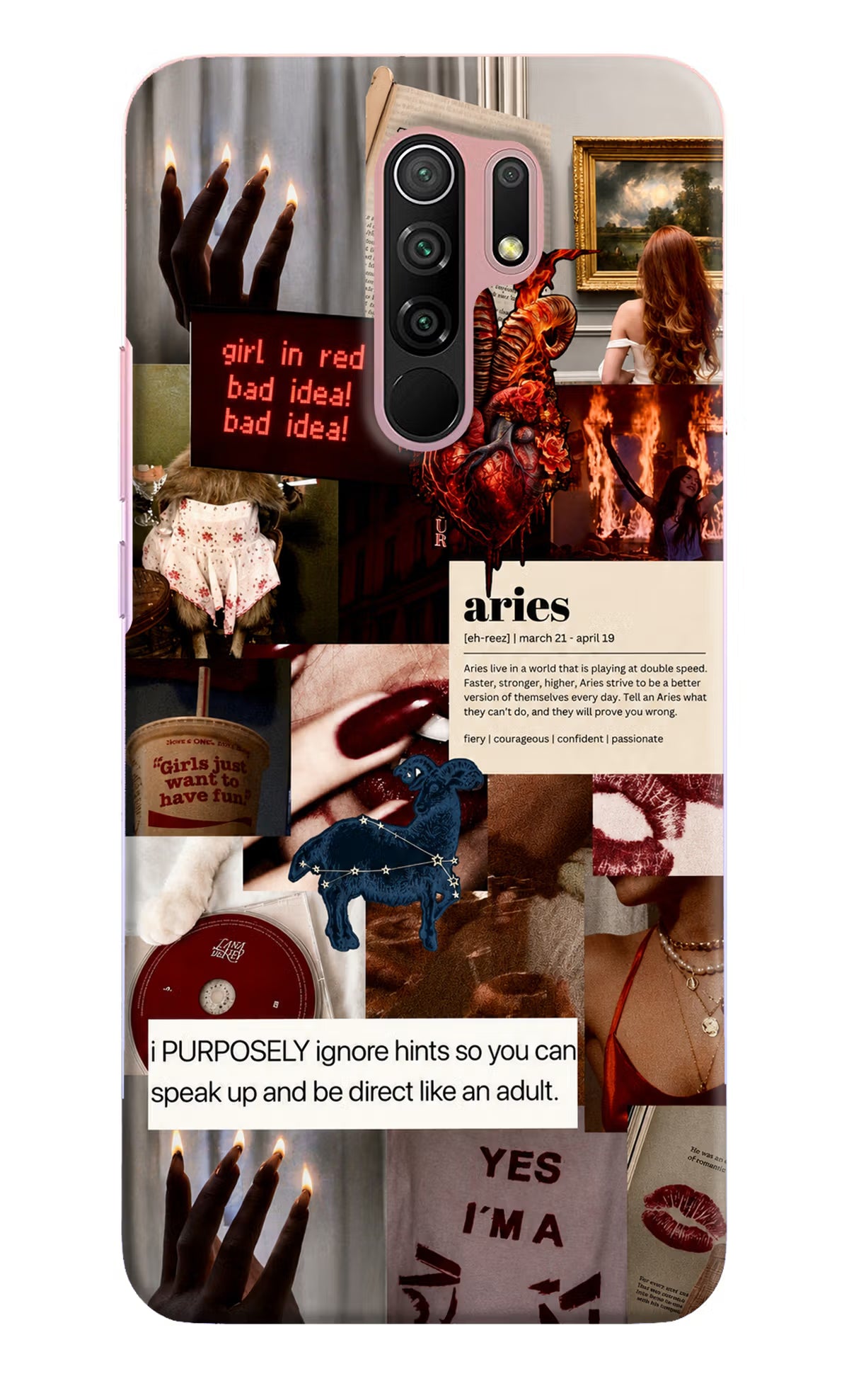 Zodiac Aries Redmi 9 Prime/Poco M2/M2 reloaded Back Cover