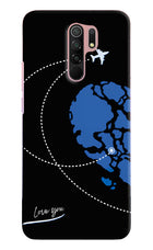 Love Orbit Redmi 9 Prime/Poco M2/M2 reloaded Hard Case Back Cover by Casekaro