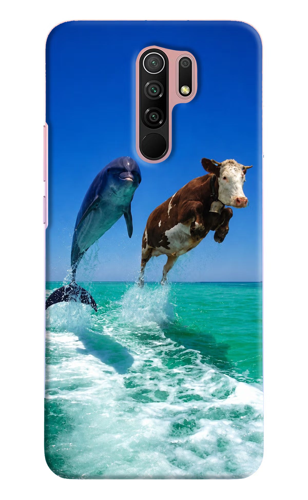 Dolphin vs Cow Redmi 9 Prime/Poco M2/M2 reloaded Back Cover