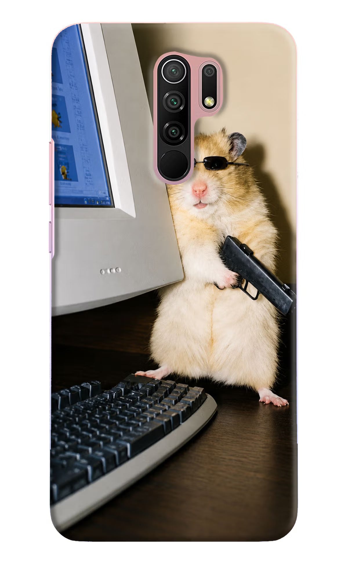 Hacker Hamster Redmi 9 Prime/Poco M2/M2 reloaded Back Cover