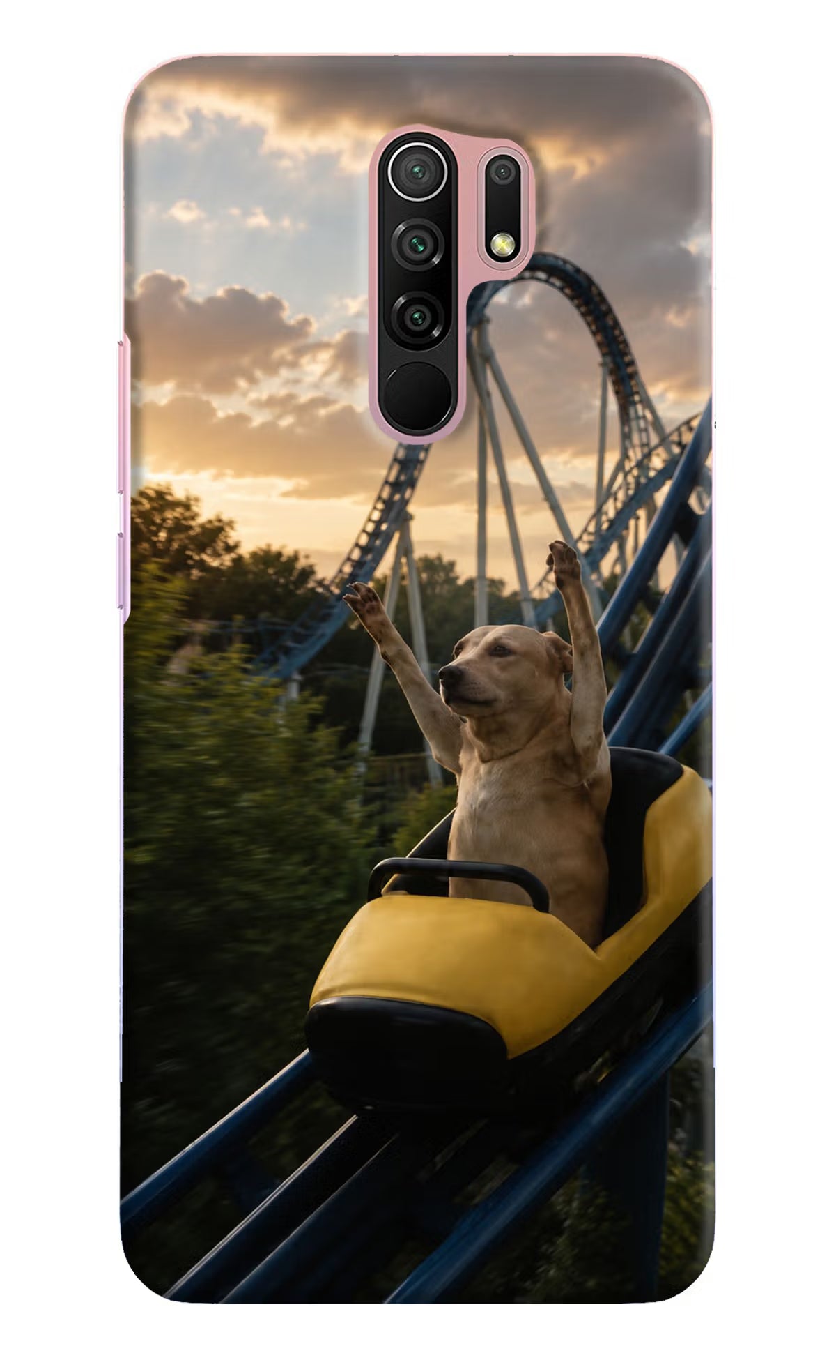 Rollercoaster Dog Redmi 9 Prime/Poco M2/M2 reloaded Back Cover