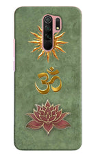 Om & Lotus Redmi 9 Prime/Poco M2/M2 reloaded Back Cover
