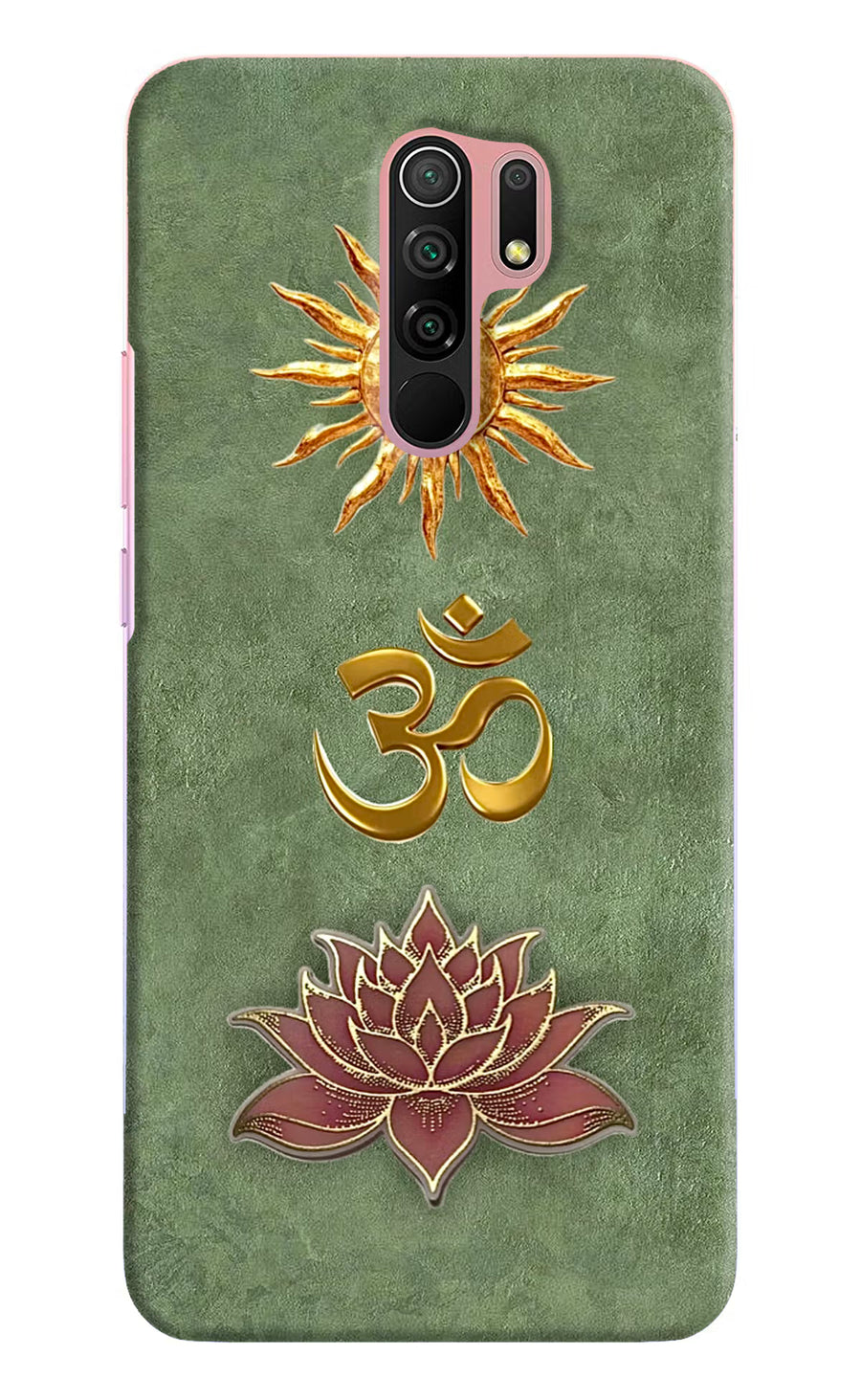 Om & Lotus Redmi 9 Prime/Poco M2/M2 reloaded Back Cover, Hard case