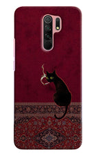 Midnight Cat Redmi 9 Prime/Poco M2/M2 reloaded Hard Case Back Cover by Casekaro