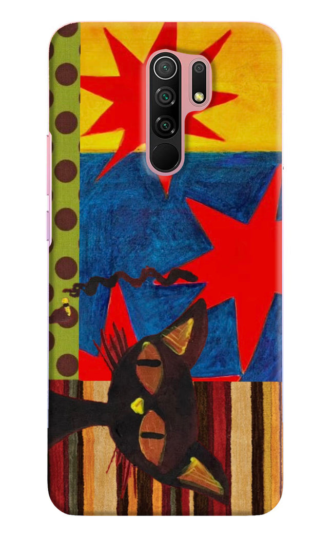 Pop Cat Redmi 9 Prime/Poco M2/M2 reloaded Hard Case Back Cover by Casekaro