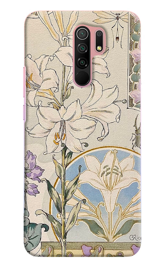 White Lily Redmi 9 Prime/Poco M2/M2 reloaded Hard Case Back Cover by Casekaro