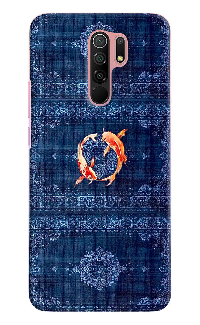 Koi Blue Redmi 9 Prime/Poco M2/M2 reloaded Hard Case Back Cover by Casekaro