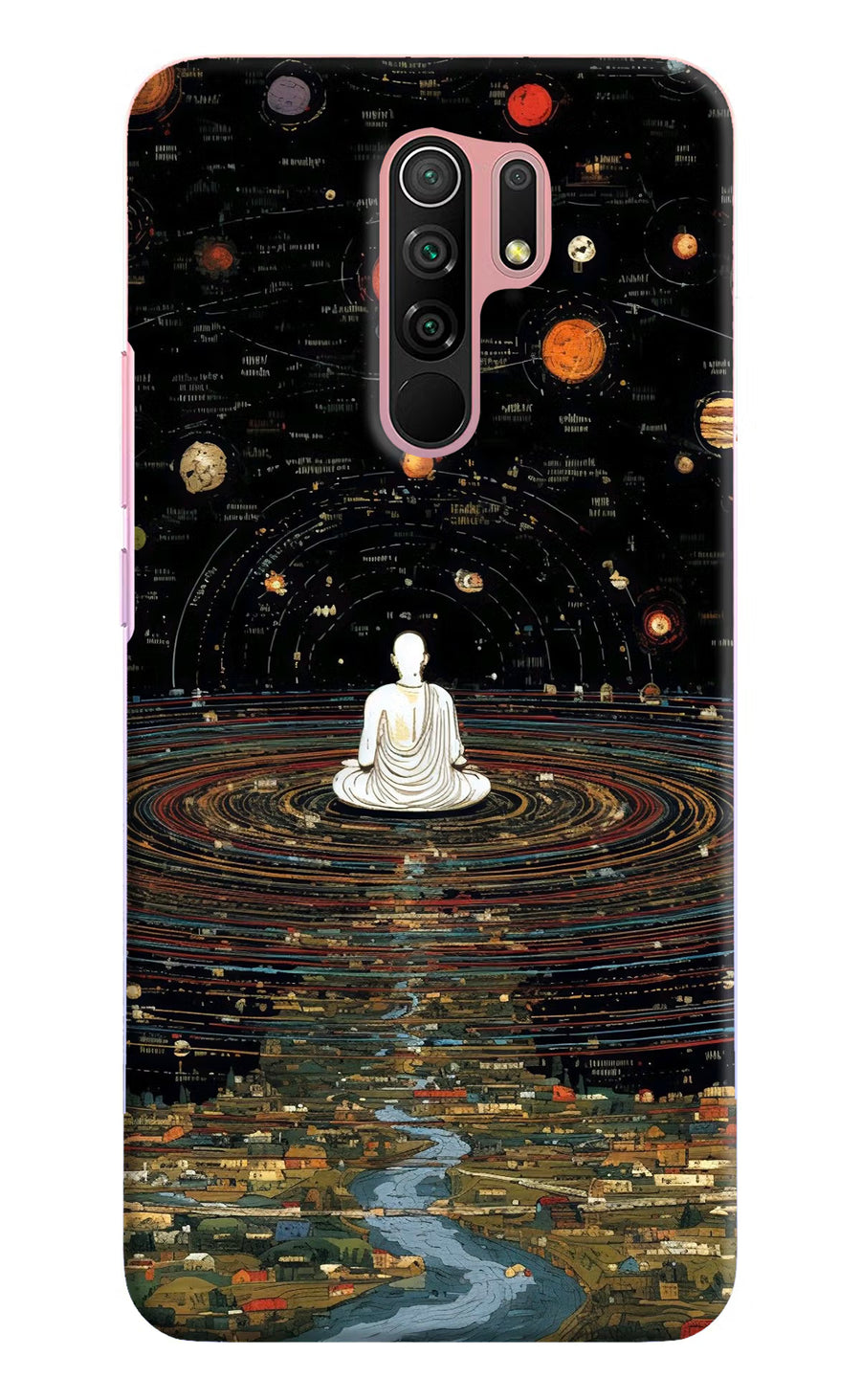 Space Monk Redmi 9 Prime/Poco M2/M2 reloaded Back Cover, Hard case