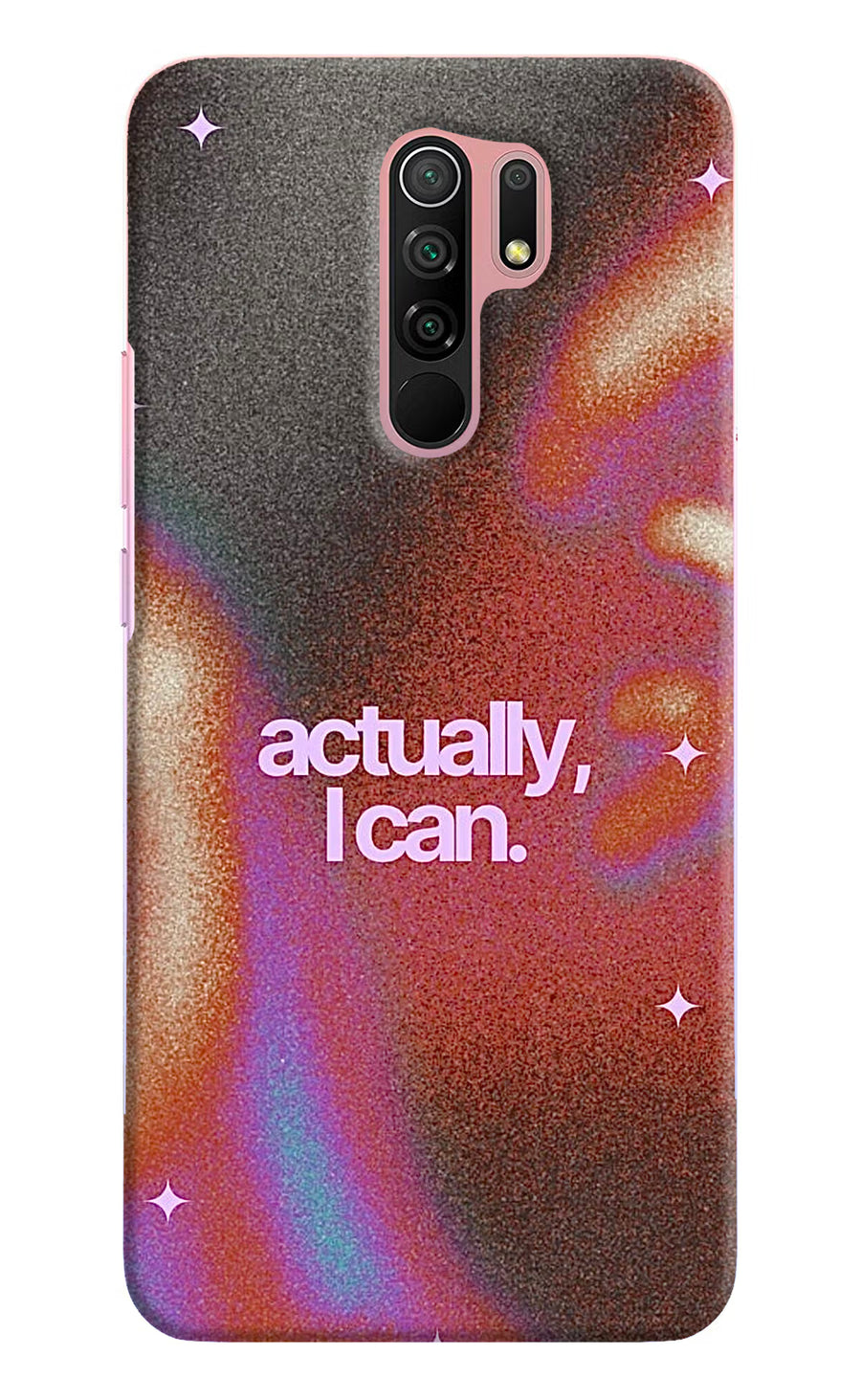 Pink Aura Redmi 9 Prime/Poco M2/M2 reloaded Back Cover, Hard case
