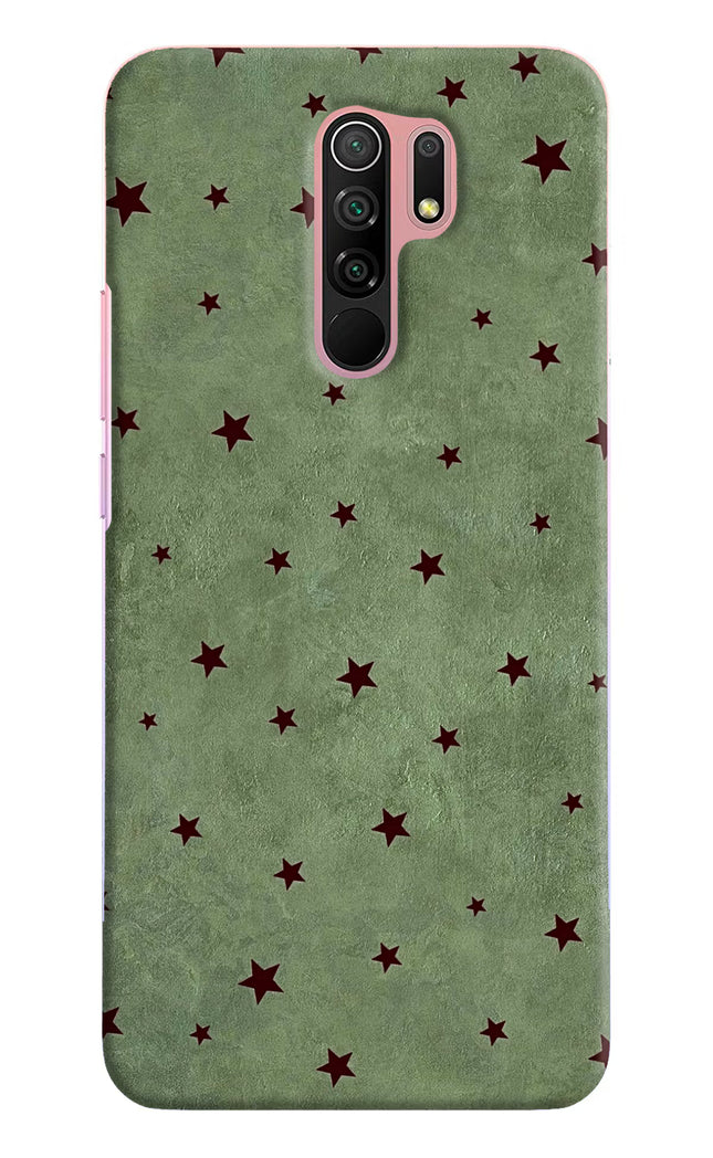 Green Stars Redmi 9 Prime/Poco M2/M2 reloaded Hard Case Back Cover by Casekaro