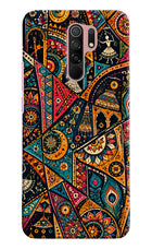 Folk Print Redmi 9 Prime/Poco M2/M2 reloaded Back Cover