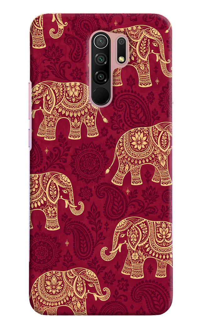 Maroon Elephant Redmi 9 Prime/Poco M2/M2 reloaded Hard Case Back Cover by Casekaro