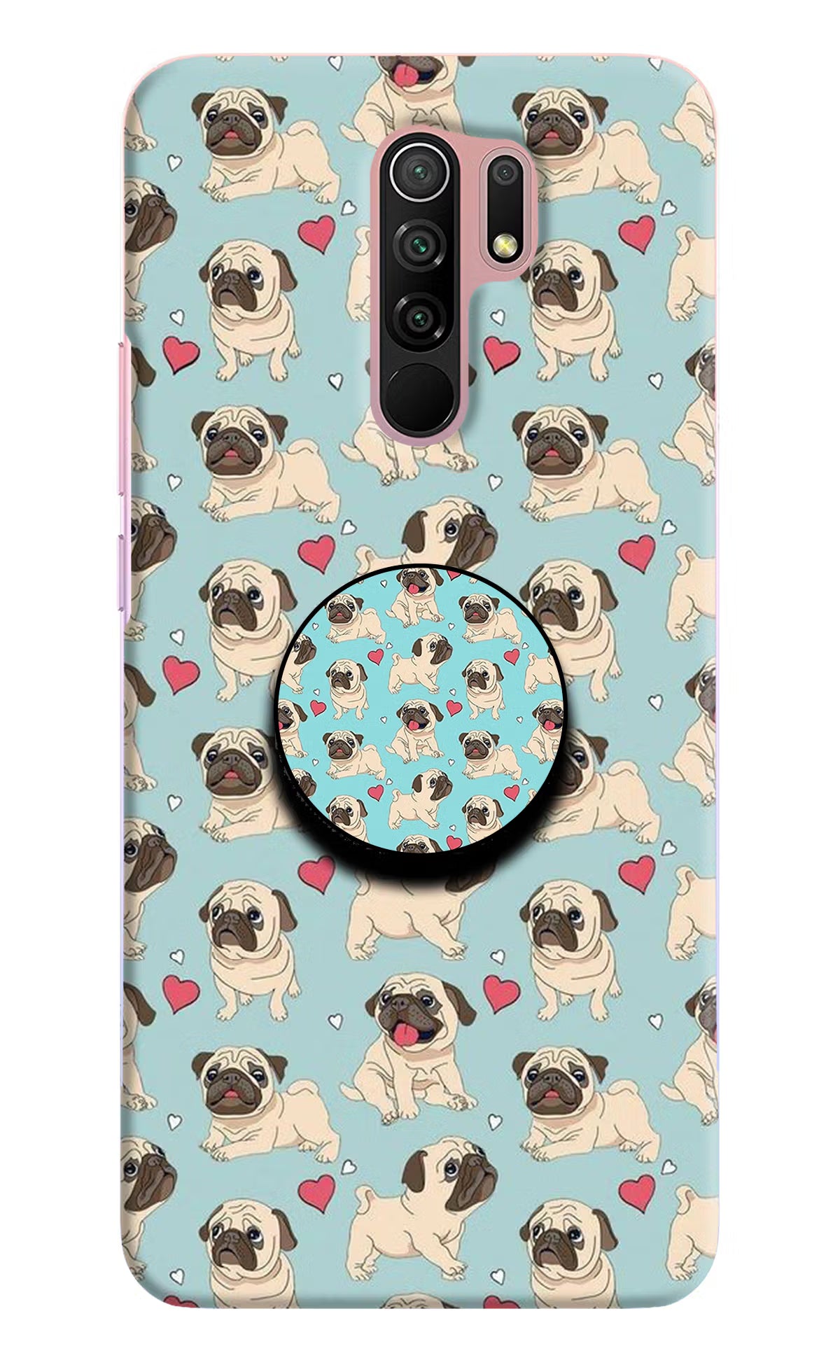 Pug Dog Redmi 9 Prime/Poco M2/M2 reloaded Pop Case by Casekaro