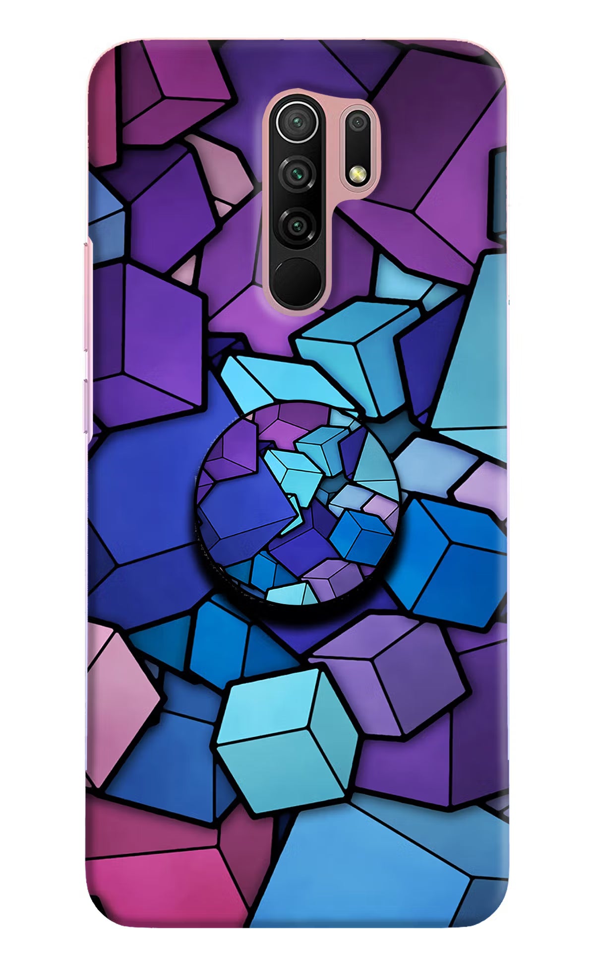 Cubic Abstract Redmi 9 Prime/Poco M2/M2 reloaded Pop Case by Casekaro