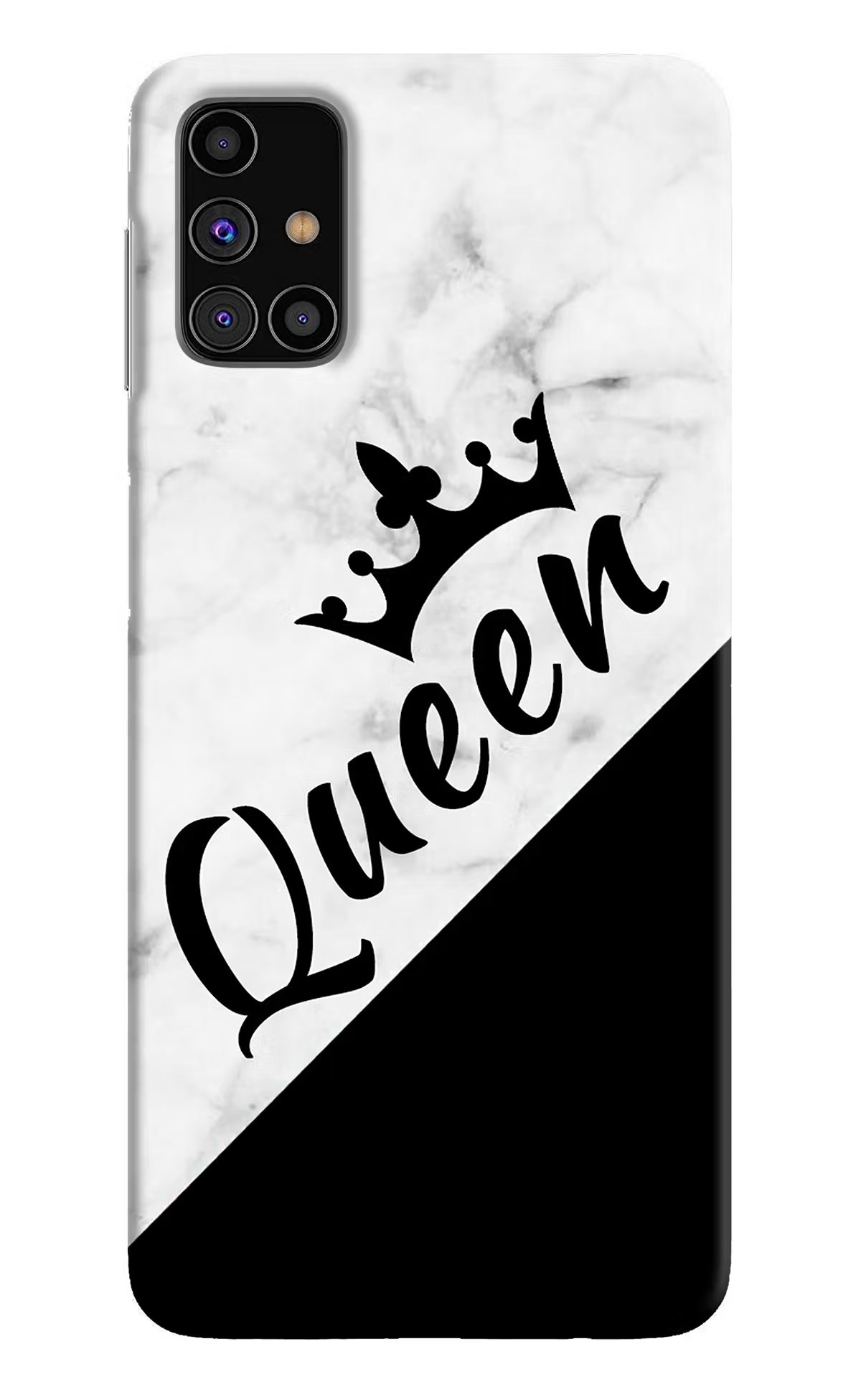 Queen Samsung M31s Hard Case Back Cover by Casekaro