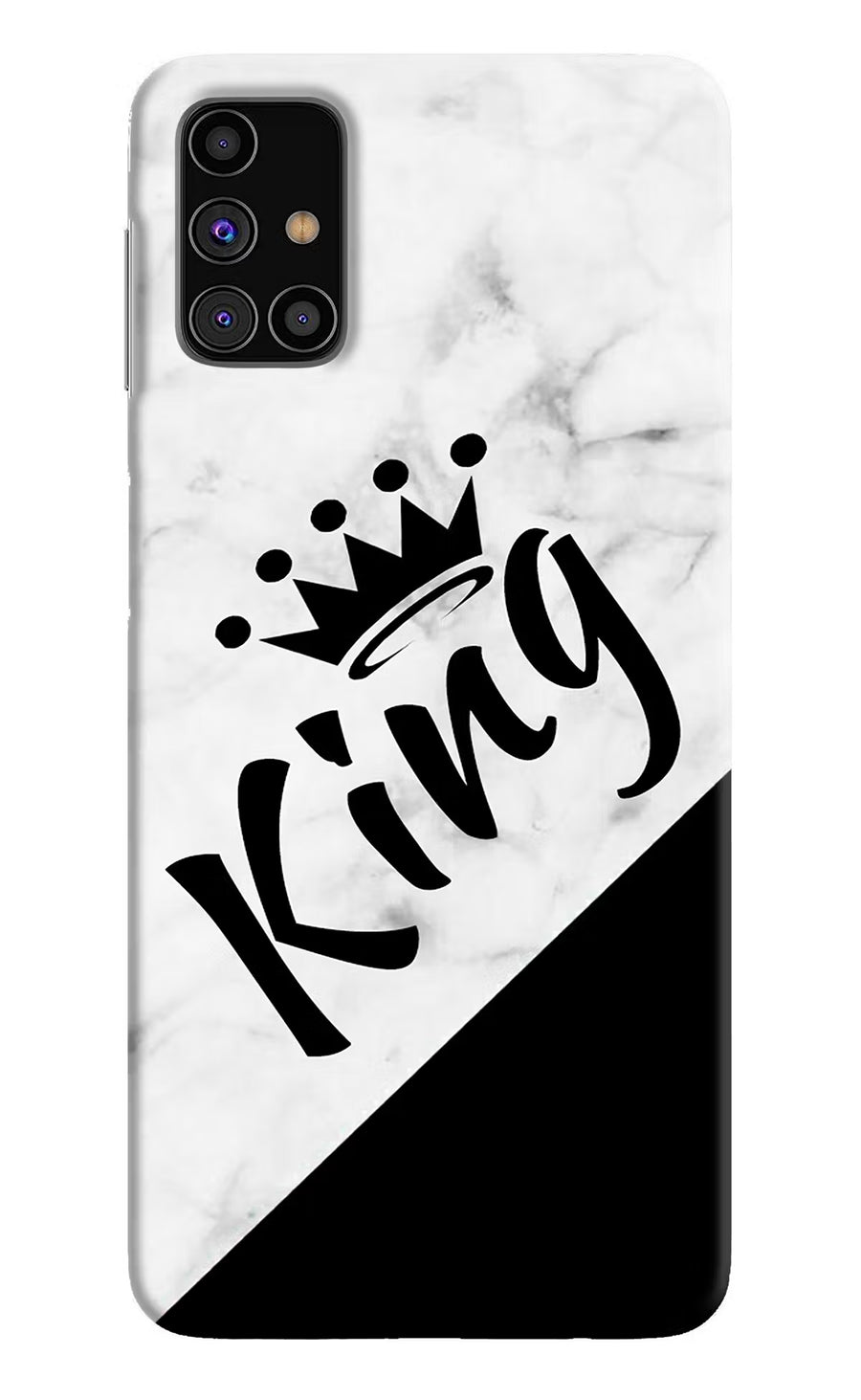 King Samsung M31s Back Cover, Hard case
