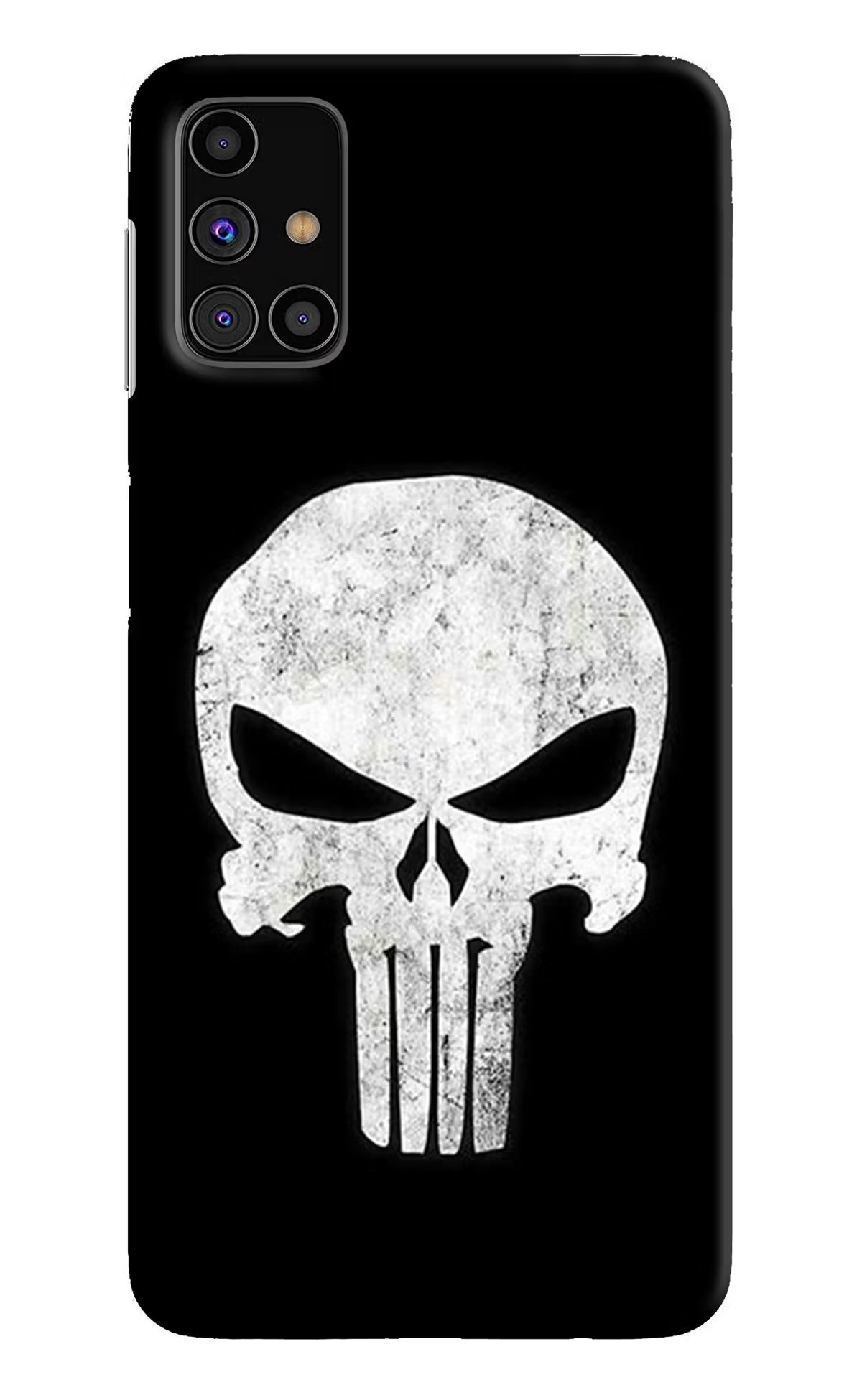 Punisher Skull Samsung M31s Hard Case Back Cover by Casekaro