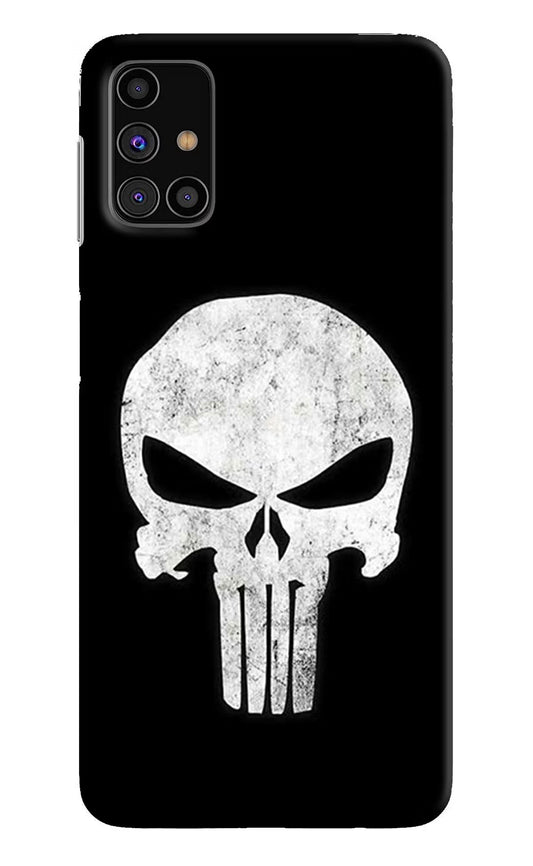Punisher Skull Samsung M31s Hard Case Back Cover by Casekaro