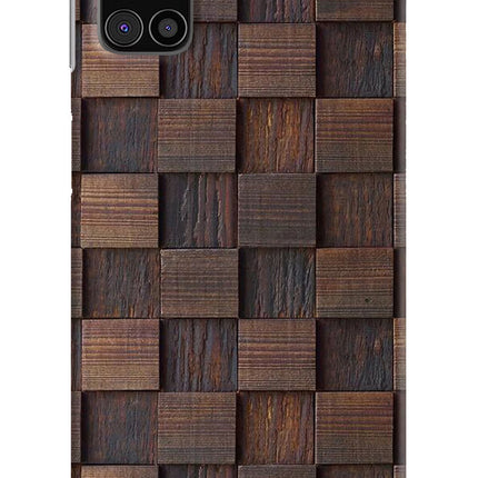 Wooden Cube Design Samsung M31s Hard Case Back Cover by Casekaro