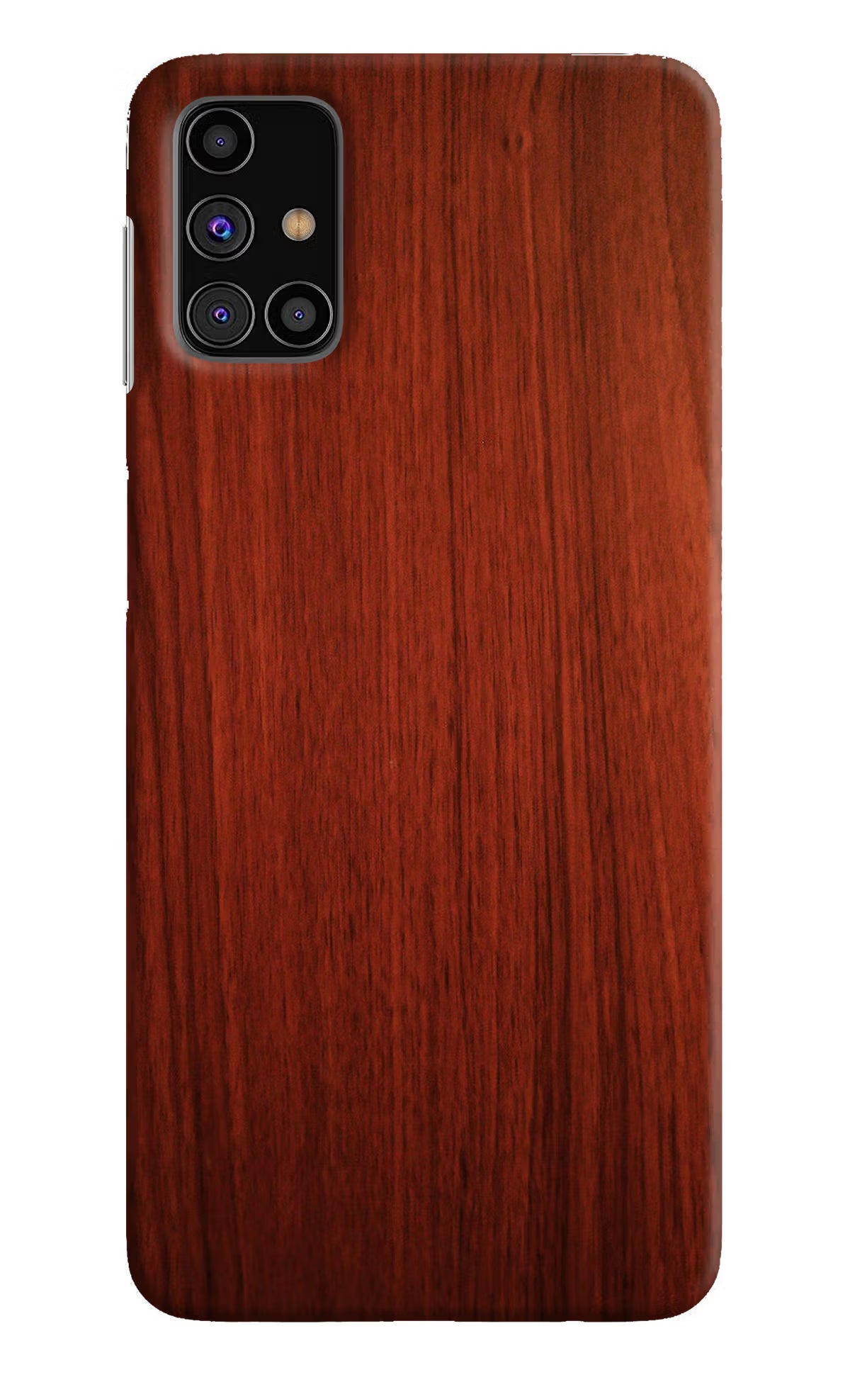 Wooden Plain Pattern Samsung M31s Hard Case Back Cover by Casekaro