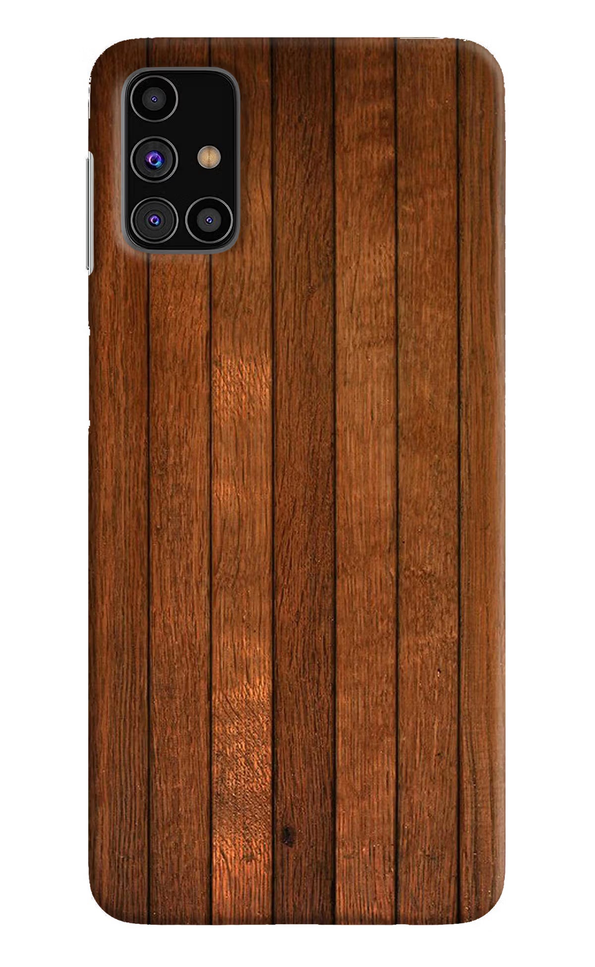 Wooden Artwork Bands Samsung M31s Hard Case Back Cover by Casekaro