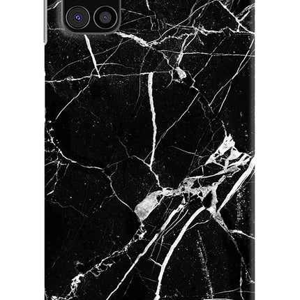 Black Marble Pattern Samsung M31s Hard Case Back Cover by Casekaro