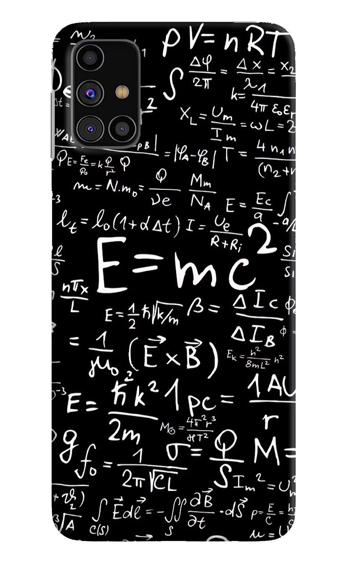 Physics Formula Samsung M31s Hard Case Back Cover by Casekaro