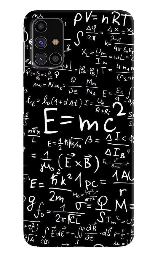 Physics Formula Samsung M31s Hard Case Back Cover by Casekaro