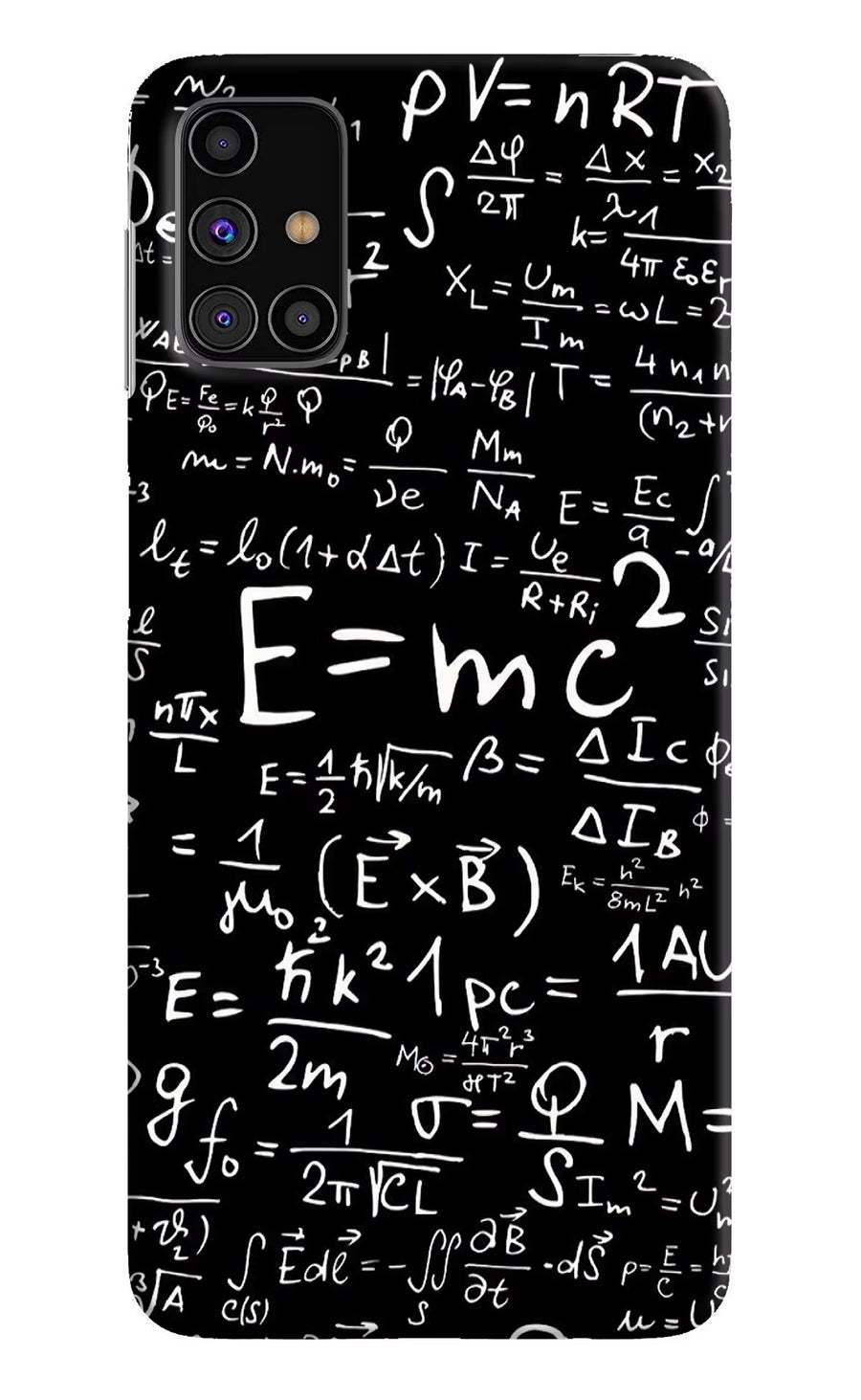 Physics Formula Samsung M31s Back Cover, Hard case