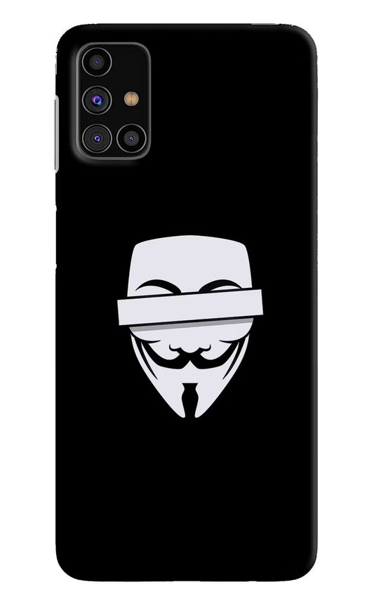 Anonymous Face Samsung M31s Hard Case Back Cover by Casekaro