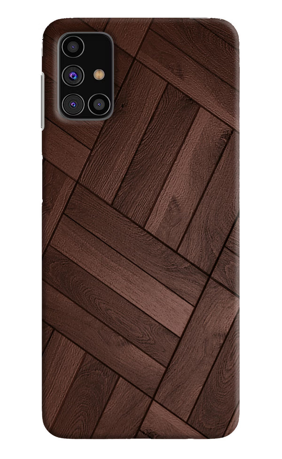 Wooden Texture Design Samsung M31s Back Cover, Hard case