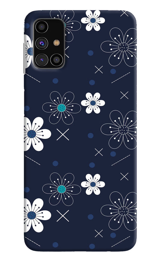 Flowers Samsung M31s Hard Case Back Cover by Casekaro