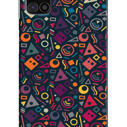 Geometric Abstract Samsung M31s Hard Case Back Cover by Casekaro