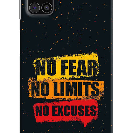 No Fear No Limits No Excuse Samsung M31s Hard Case Back Cover by Casekaro