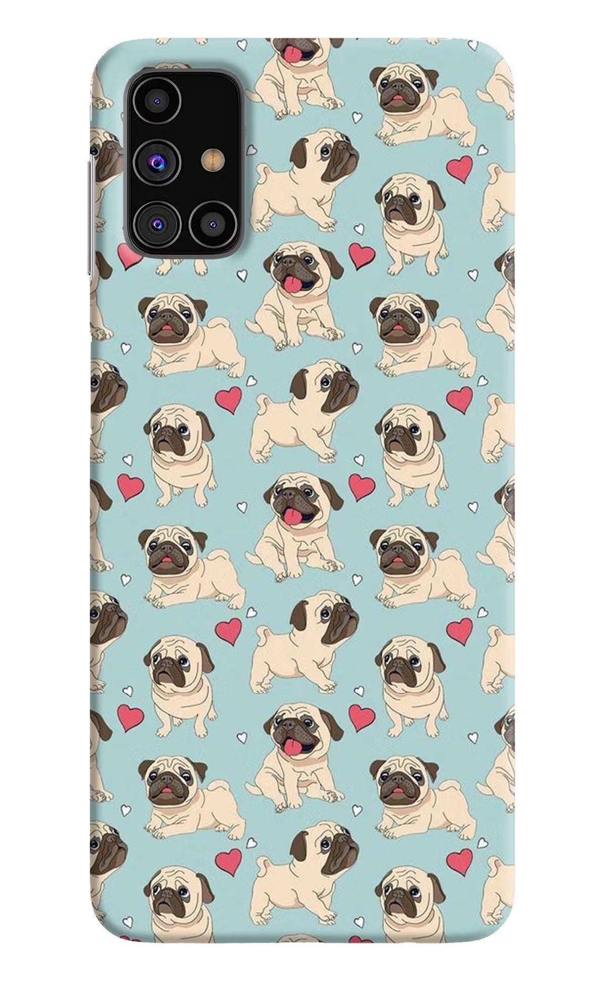 Pug Dog Samsung M31s Hard Case Back Cover by Casekaro