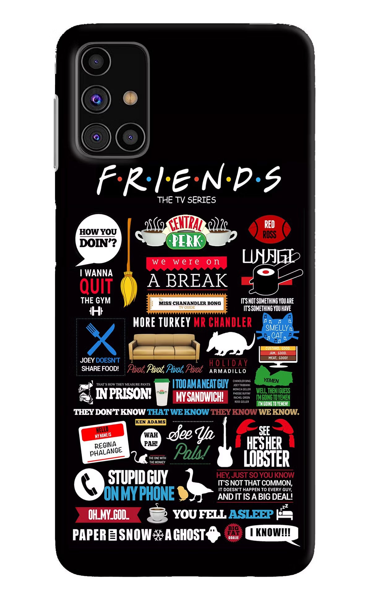 FRIENDS Samsung M31s Hard Case Back Cover by Casekaro