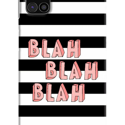 Blah Blah Blah Samsung M31s Hard Case Back Cover by Casekaro