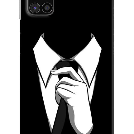 Black Tie Samsung M31s Hard Case Back Cover by Casekaro