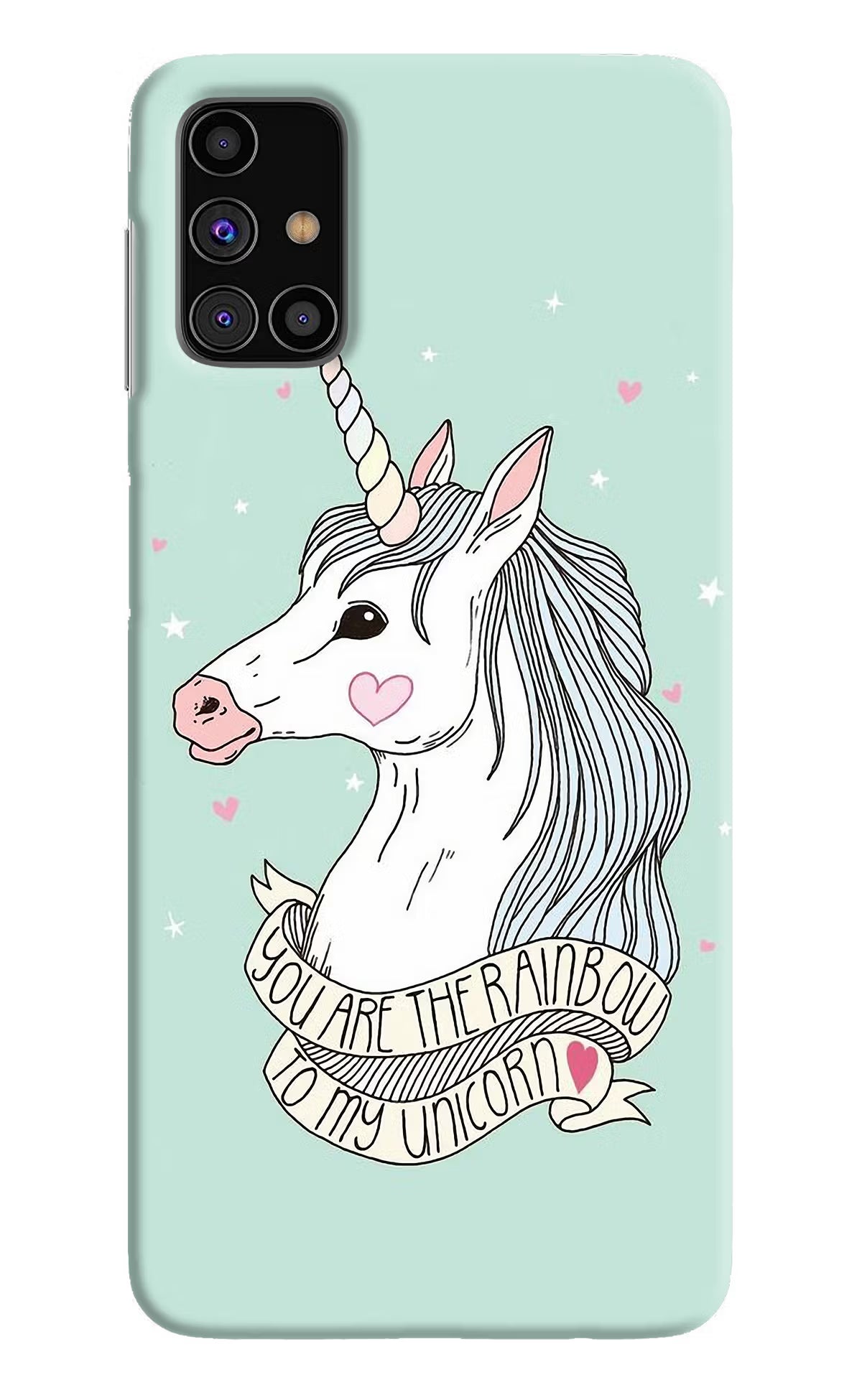 Unicorn Wallpaper Samsung M31s Hard Case Back Cover by Casekaro
