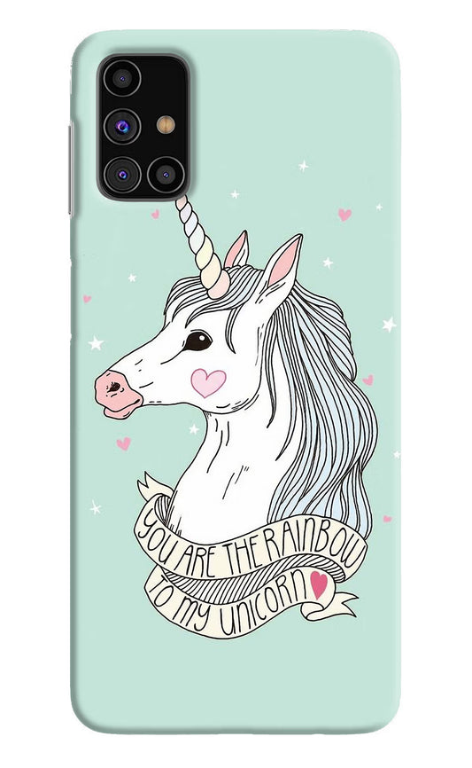Unicorn Wallpaper Samsung M31s Hard Case Back Cover by Casekaro