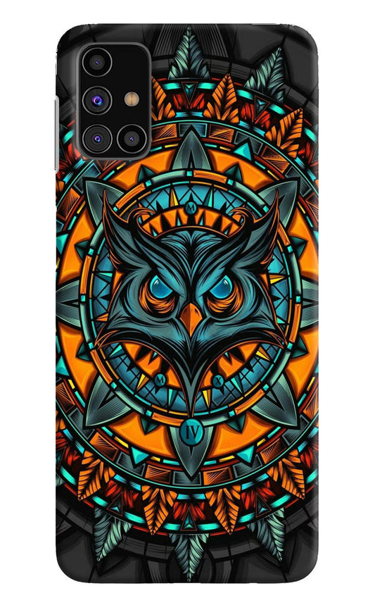 Angry Owl Art Samsung M31s Hard Case Back Cover by Casekaro