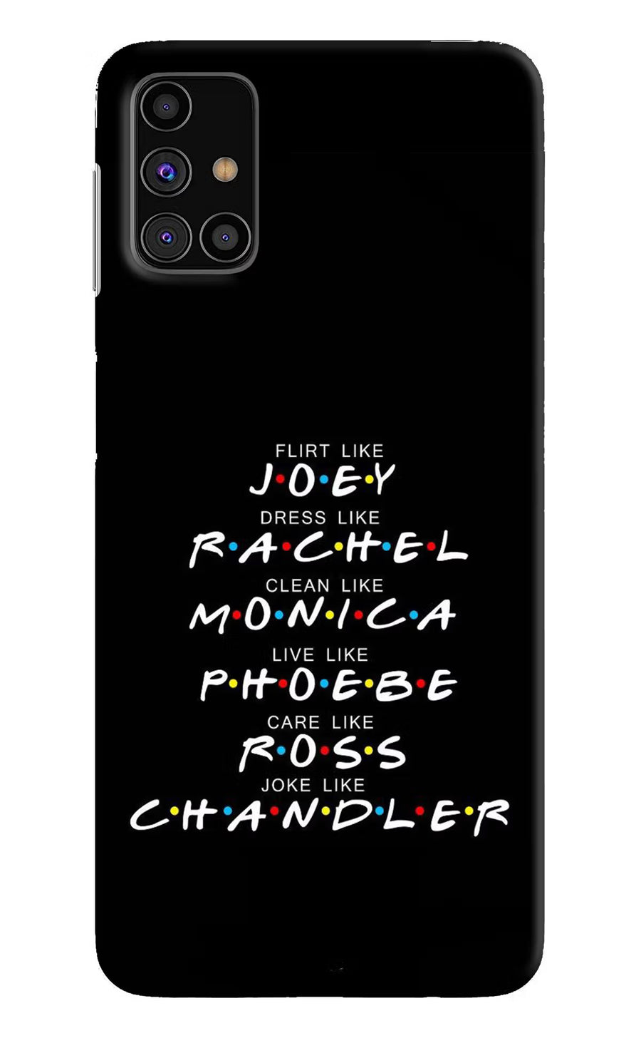 FRIENDS Character Samsung M31s Back Cover, Hard case