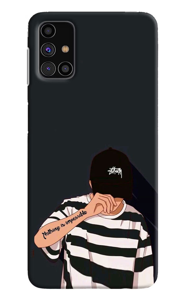 Aesthetic Boy Samsung M31s Hard Case Back Cover by Casekaro