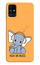 High On Music Samsung M31s Hard Case Back Cover by Casekaro