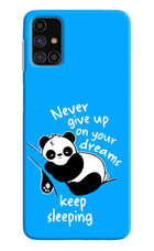 Keep Sleeping Samsung M31s Hard Case Back Cover by Casekaro