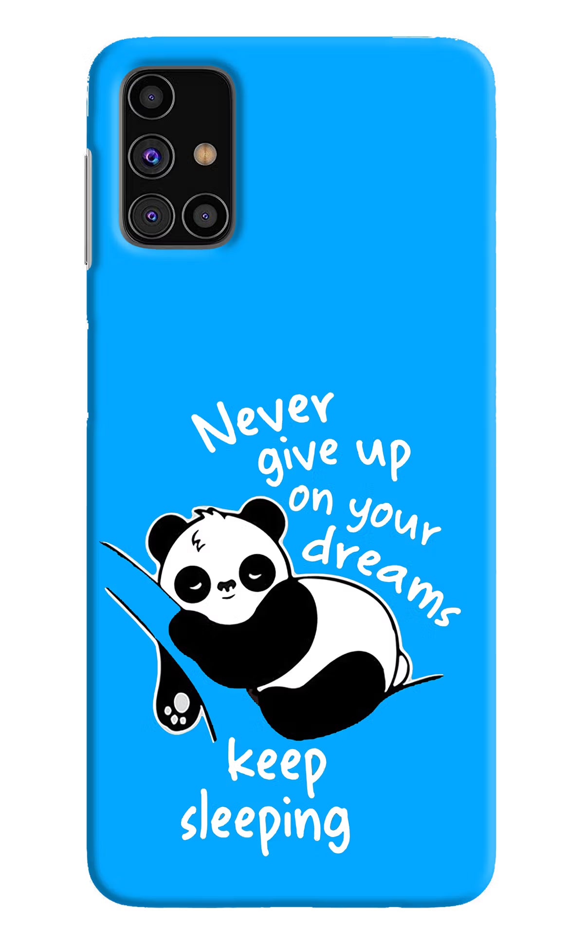 Keep Sleeping Samsung M31s Hard Case Back Cover by Casekaro
