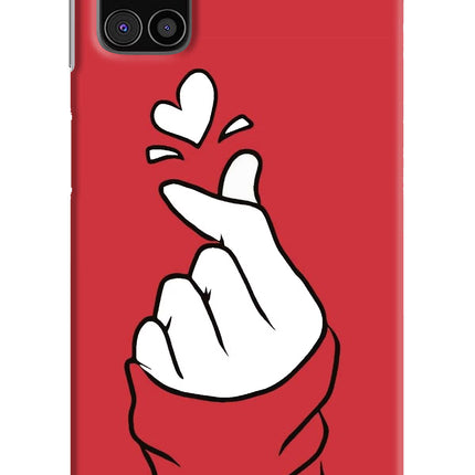 Korean Love Sign Samsung M31s Hard Case Back Cover by Casekaro