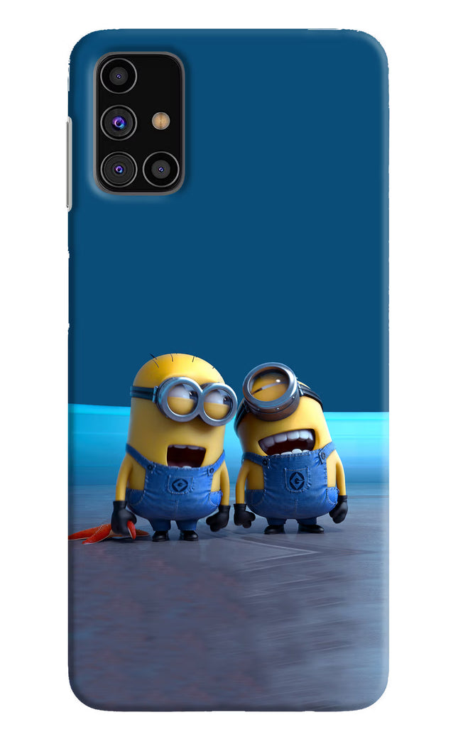 Minion Laughing Samsung M31s Hard Case Back Cover by Casekaro