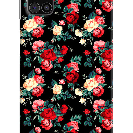 Rose Pattern Samsung M31s Hard Case Back Cover by Casekaro