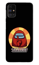 Among Us Shhh! Samsung M31s Hard Case Back Cover by Casekaro